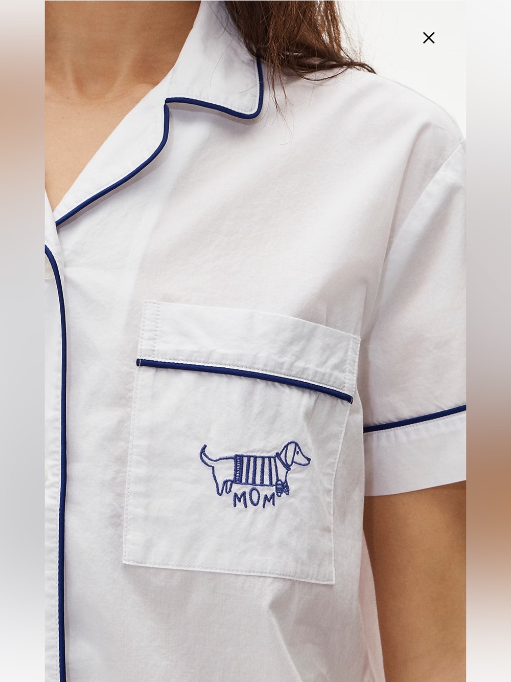 JCREW Short-sleeve Dog Mom Pajama short set sz XS NWT